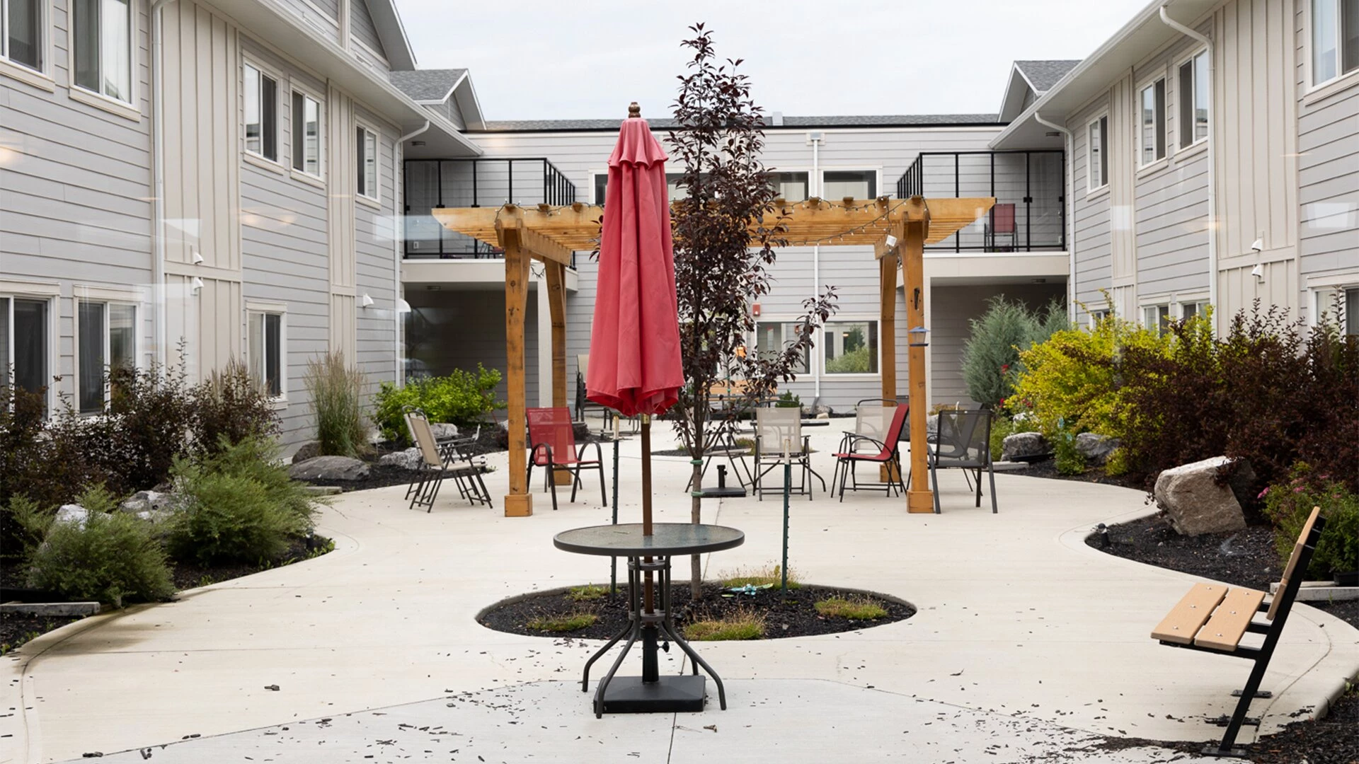 Garden and Outside Patio's at The Hamlets(red deer)